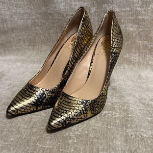 Vince Camuto Kain exotic-embossed pointed-toe heels